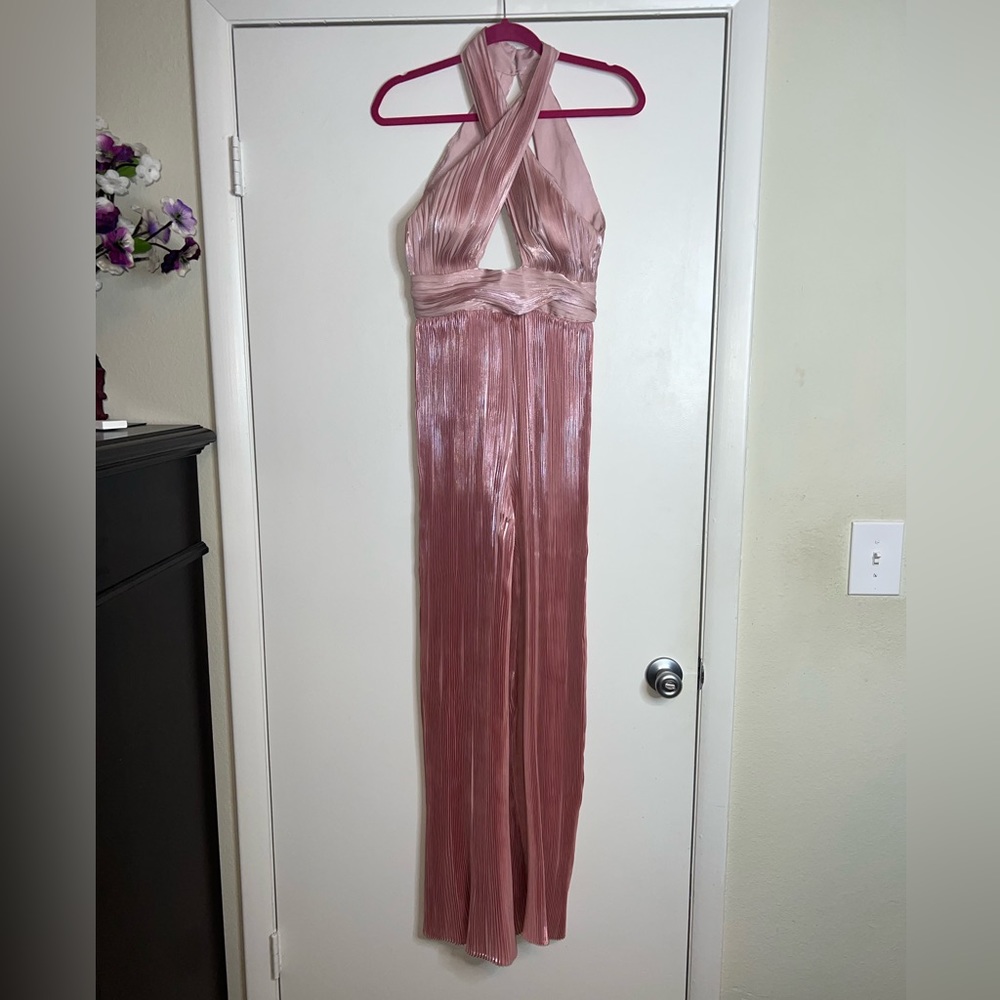 $190 ASOS Women’s Pleat Hulter Jumpsuit Sz 4